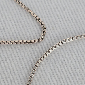 Tash Sterling Silver 925 Red Stone Pendant Necklace Dainty Box Chain