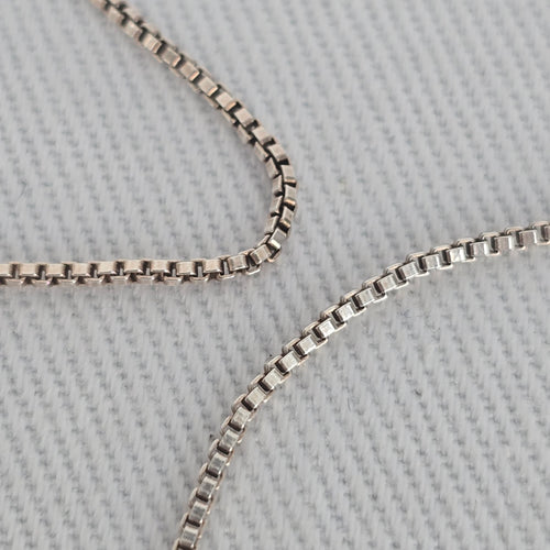 Tash Sterling Silver 925 Red Stone Pendant Necklace Dainty Box Chain