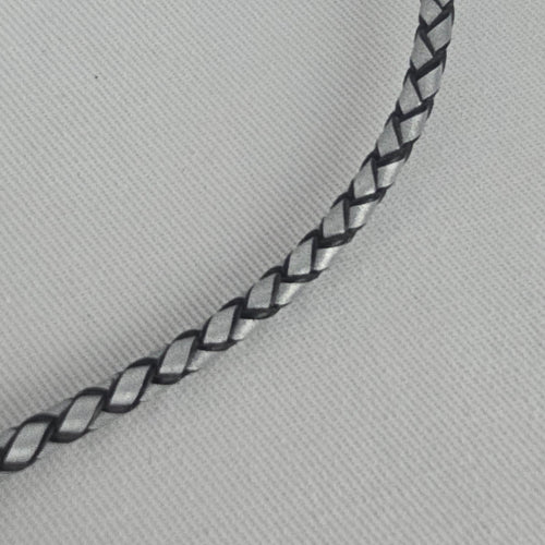 Tocara Stainless Steel Grey Faceted Pendant Necklace