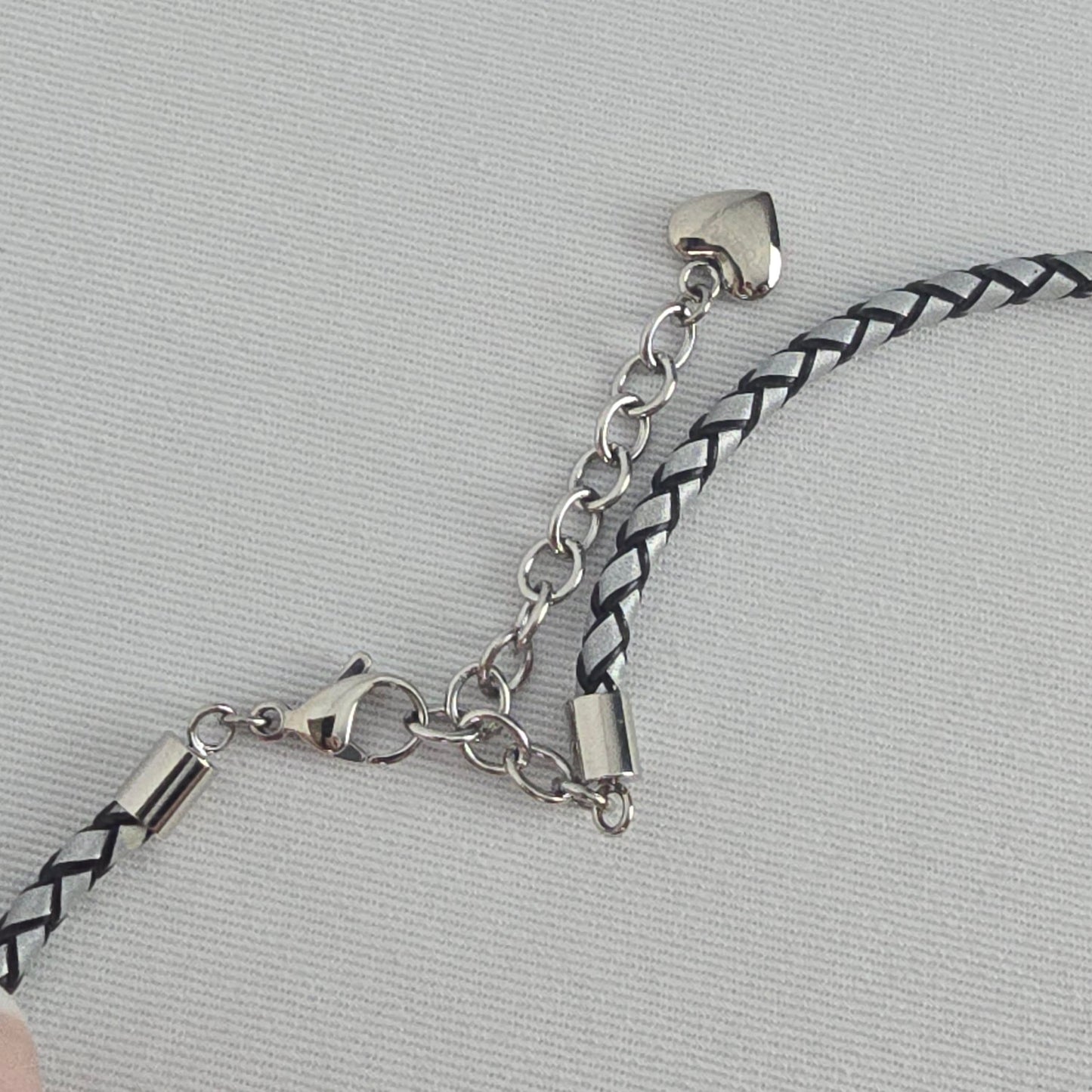 Tocara Stainless Steel Grey Faceted Pendant Necklace