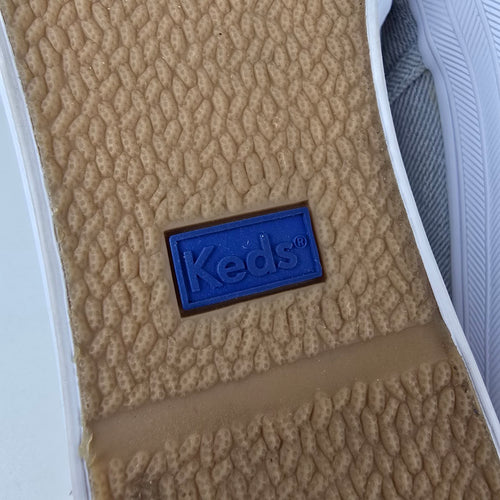 Keds Triple Kick Ruffle Slip On Platform Sneakers Grey Size 11