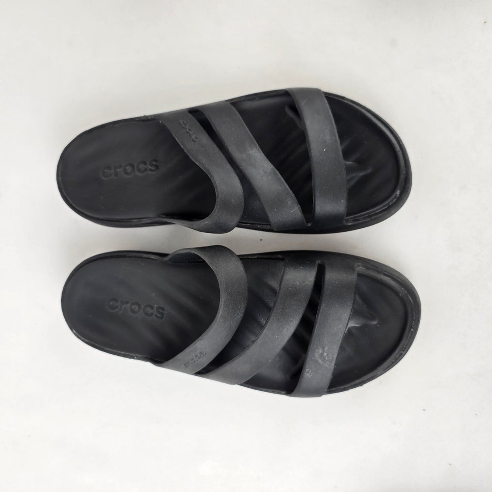 Crocs Black Slide Sandals Women’s Size 5 Comfort Slip On Sandals