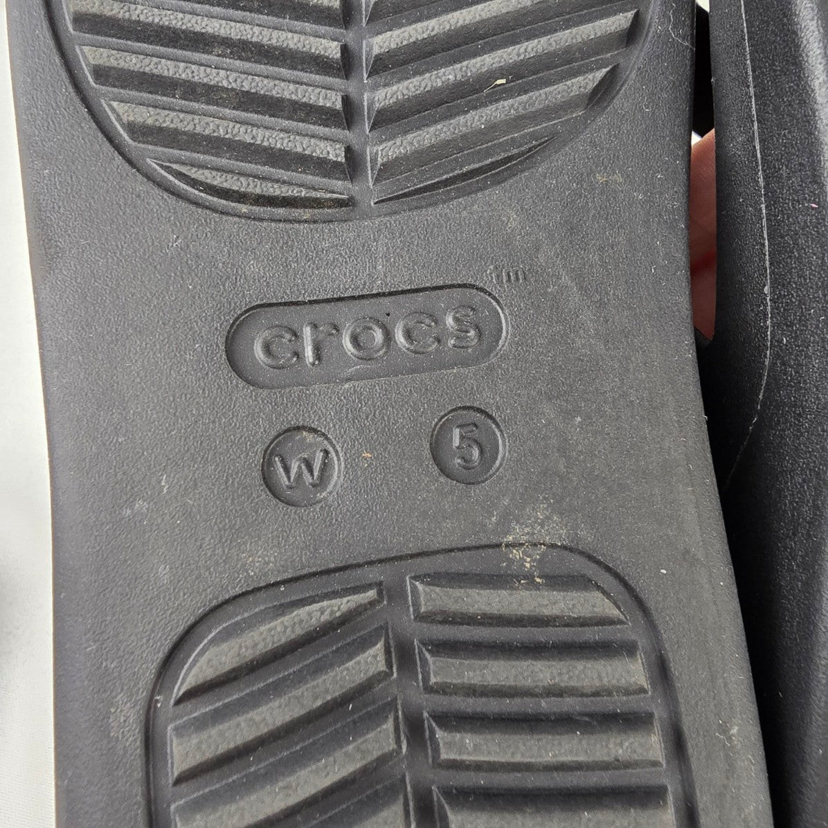 Crocs Black Slide Sandals Women’s Size 5 Comfort Slip On Sandals