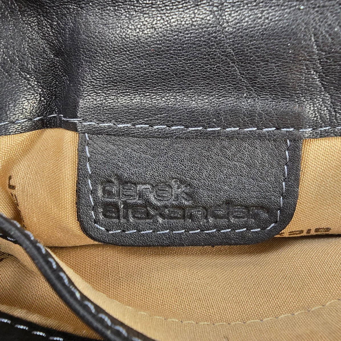 Derek Alexander Black Leather Crossbody Organizer Purse Wallet Bag