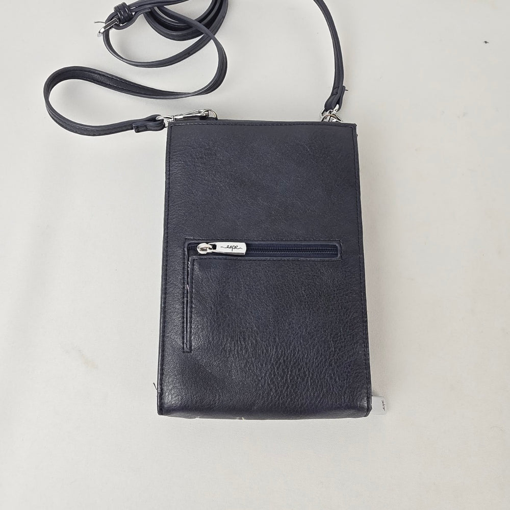 ESPE Black Floral Cell Phone Crossbody Wallet Purse