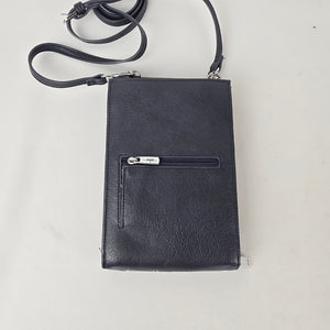 ESPE Black Floral Cell Phone Crossbody Wallet Purse