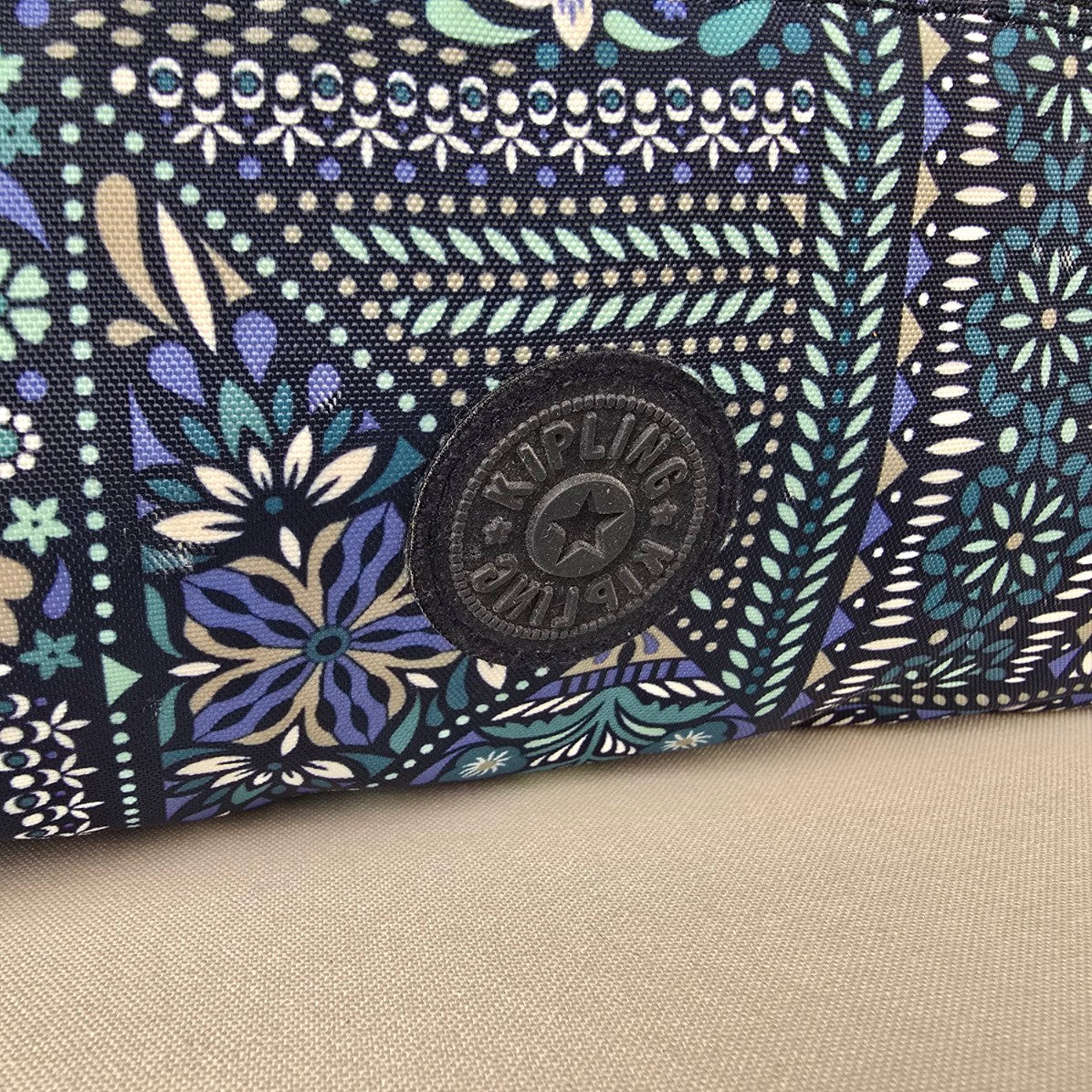 Kipling Blue Floral Crossbody Bag Adjustable Strap