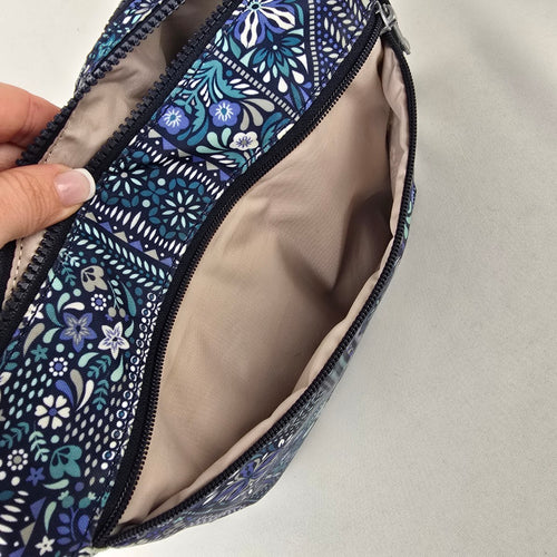 Kipling Blue Floral Crossbody Bag Adjustable Strap