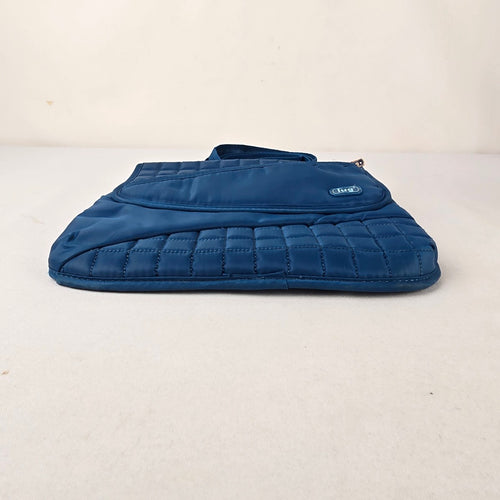 Lug Blue Quilted Crossbody Bag Travel Organizer Purse