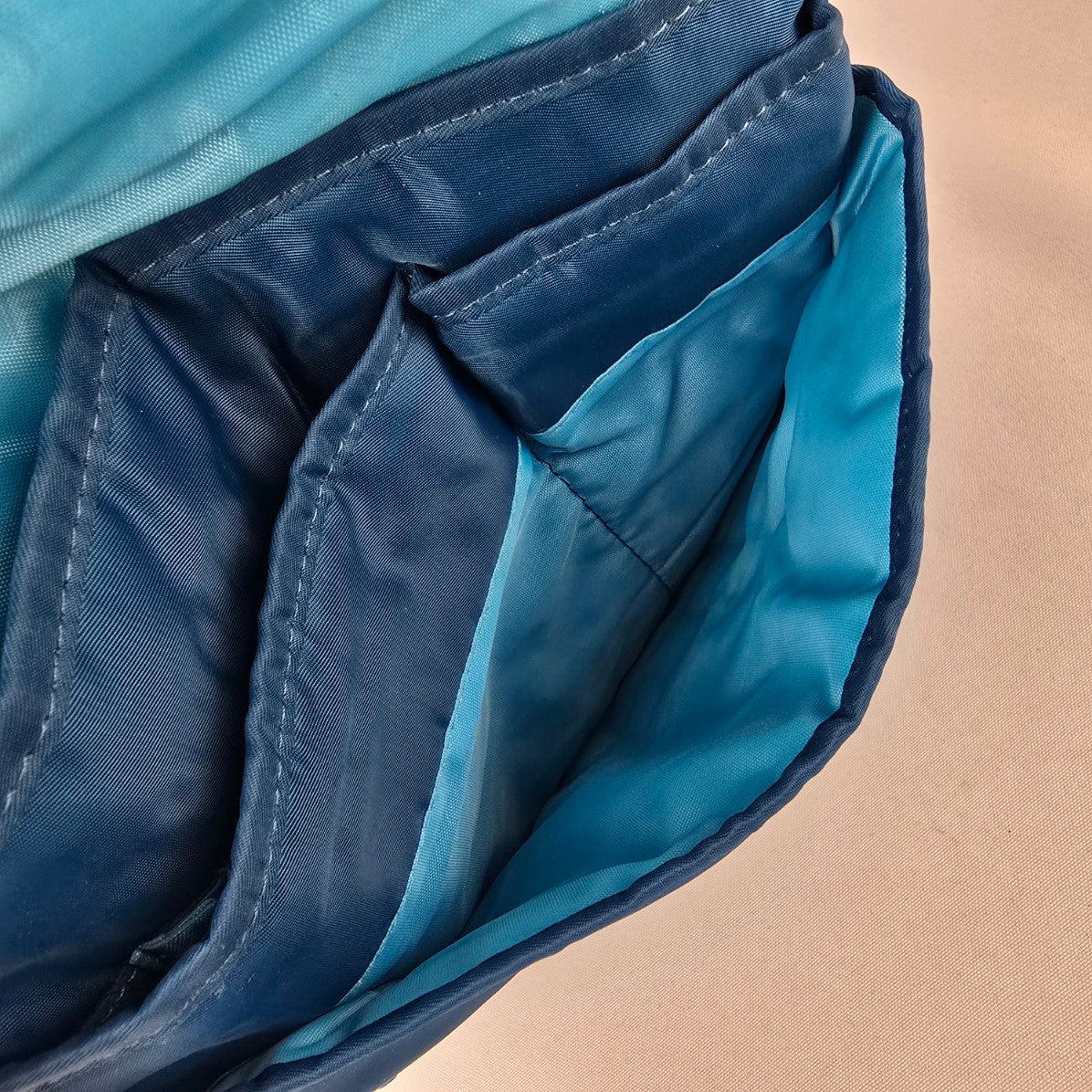 Lug Blue Quilted Crossbody Bag Travel Organizer Purse