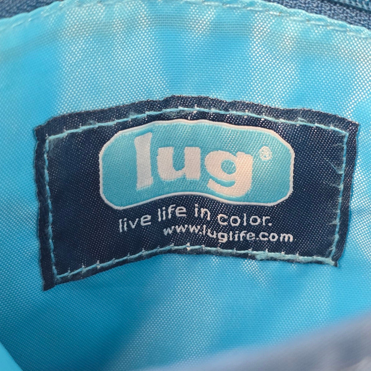 Lug Blue Quilted Crossbody Bag Travel Organizer Purse