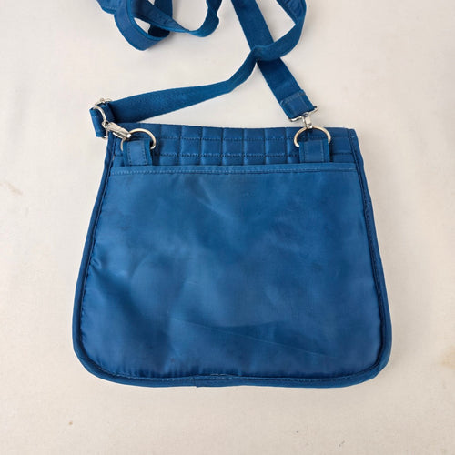Lug Blue Quilted Crossbody Bag Travel Organizer Purse