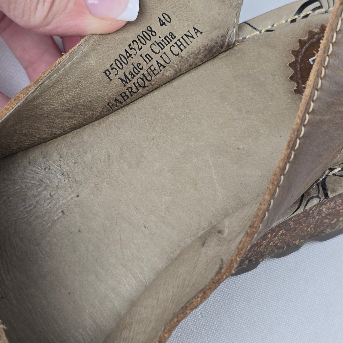 Fly London Brown Leather Slingback Comfort Sandals Size 9