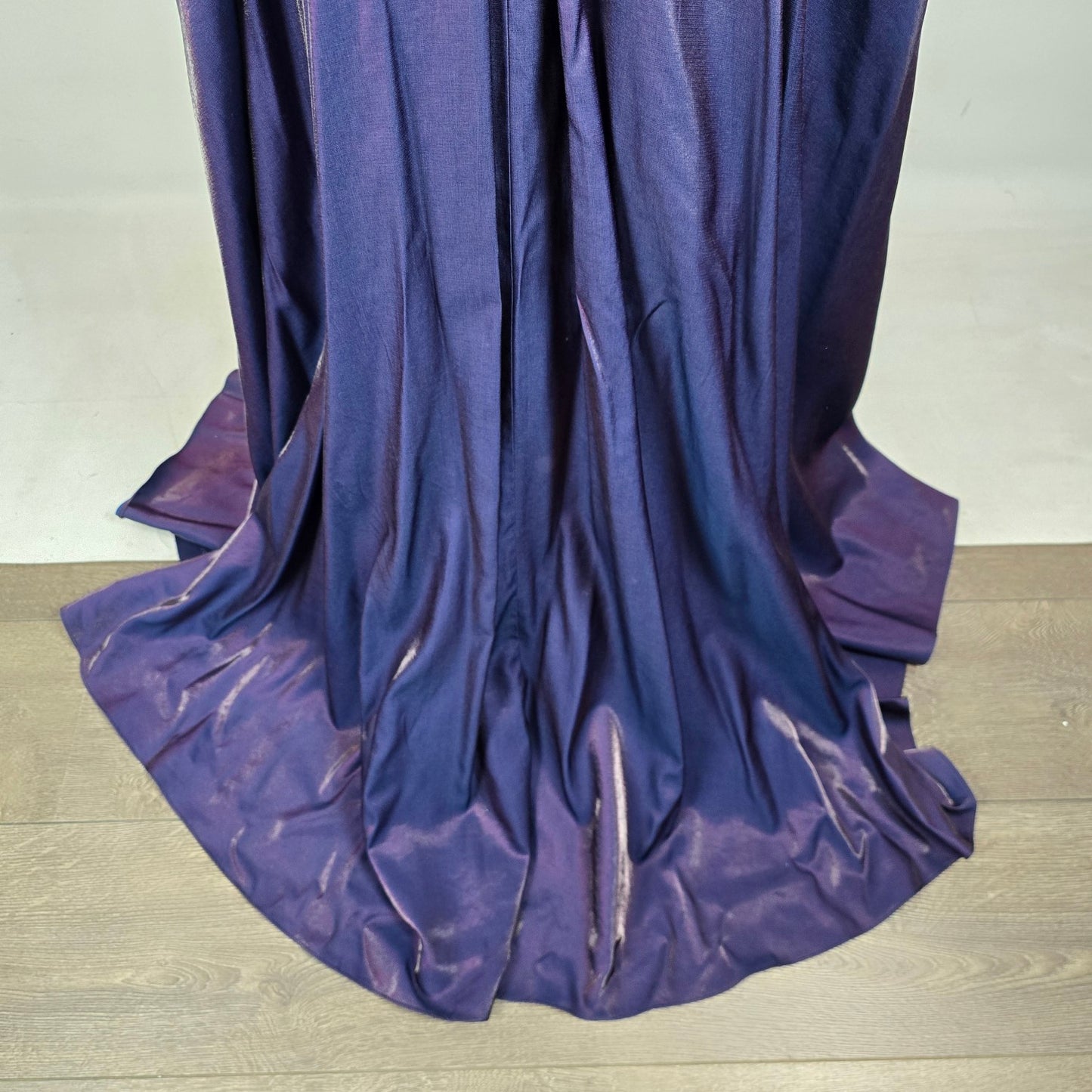 Splash Purple Iridescent Taffeta Formal Prom Gown Dress Size 10