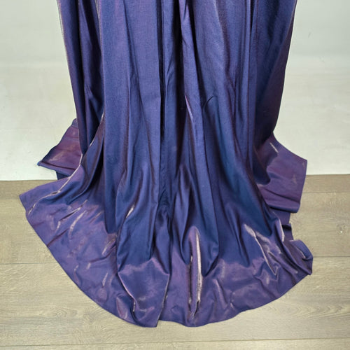Splash Purple Iridescent Taffeta Formal Prom Gown Dress Size 10