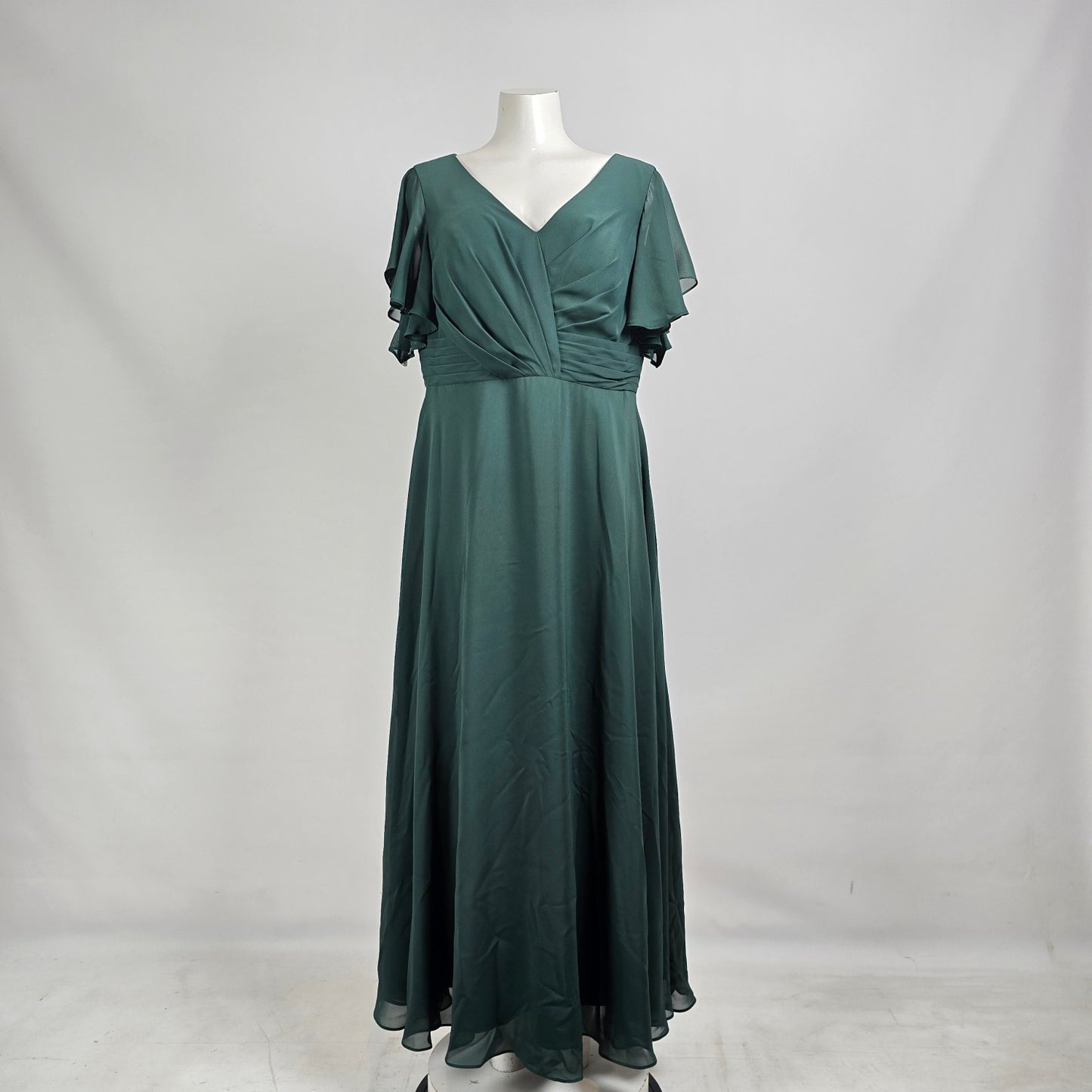 JJ’s House Emerald Green Chiffon Formal Bridesmaid Dress Size 10