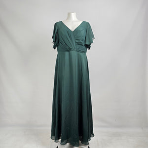 JJ’s House Emerald Green Chiffon Formal Bridesmaid Dress Size 10