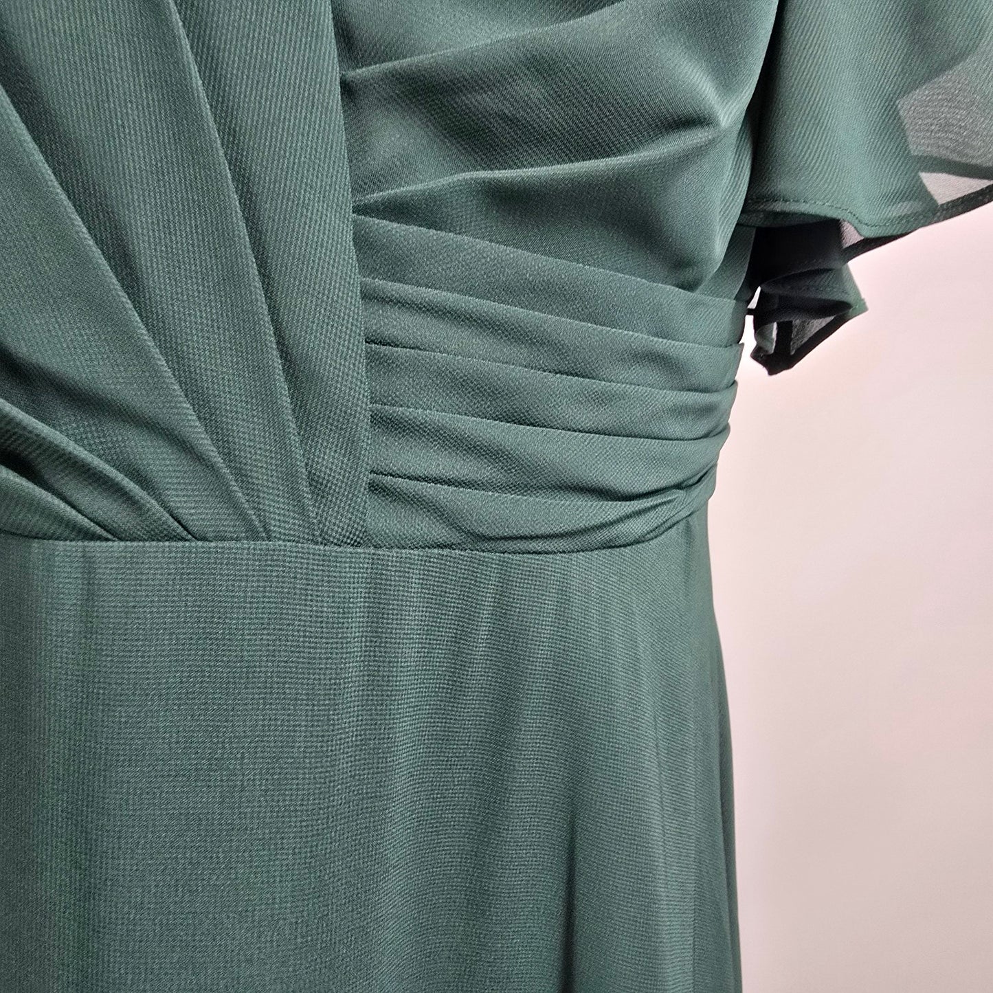 JJ’s House Emerald Green Chiffon Formal Bridesmaid Dress Size 10
