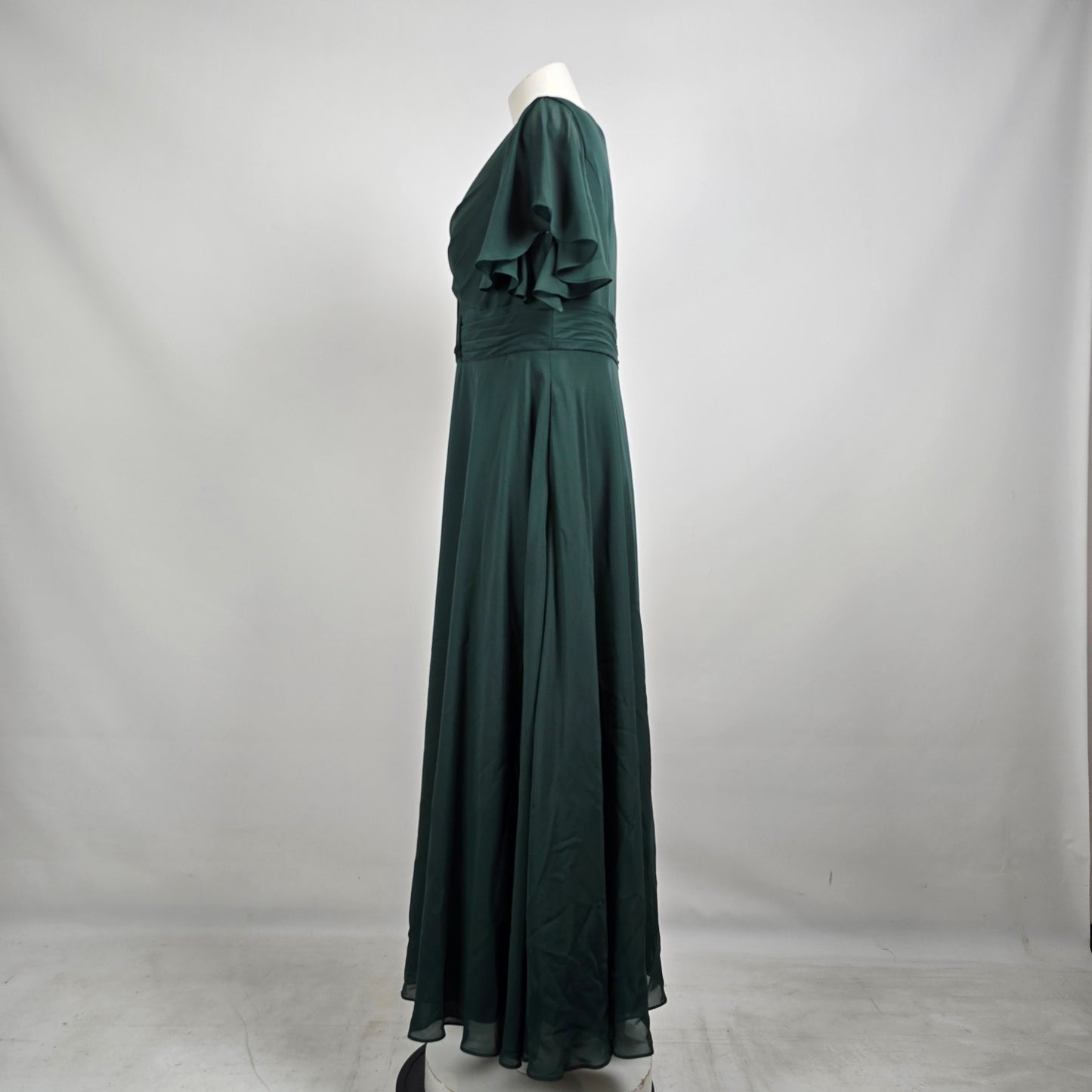 JJ’s House Emerald Green Chiffon Formal Bridesmaid Dress Size 10