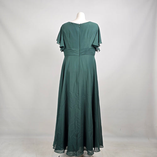 JJ’s House Emerald Green Chiffon Formal Bridesmaid Dress Size 10