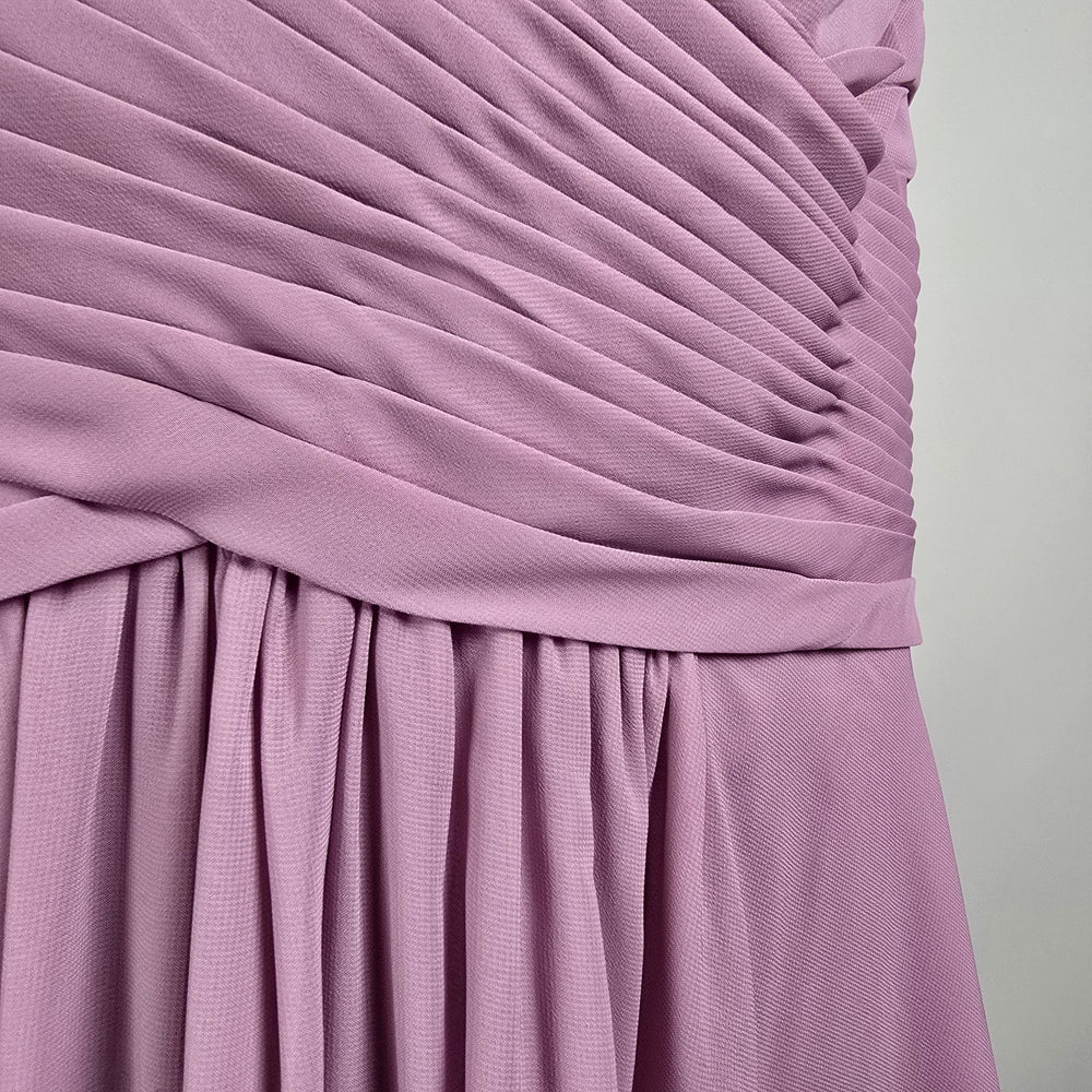 JJ’s House Mauve Purple Chiffon Bridesmaid Formal Maxi Dress L/XL
