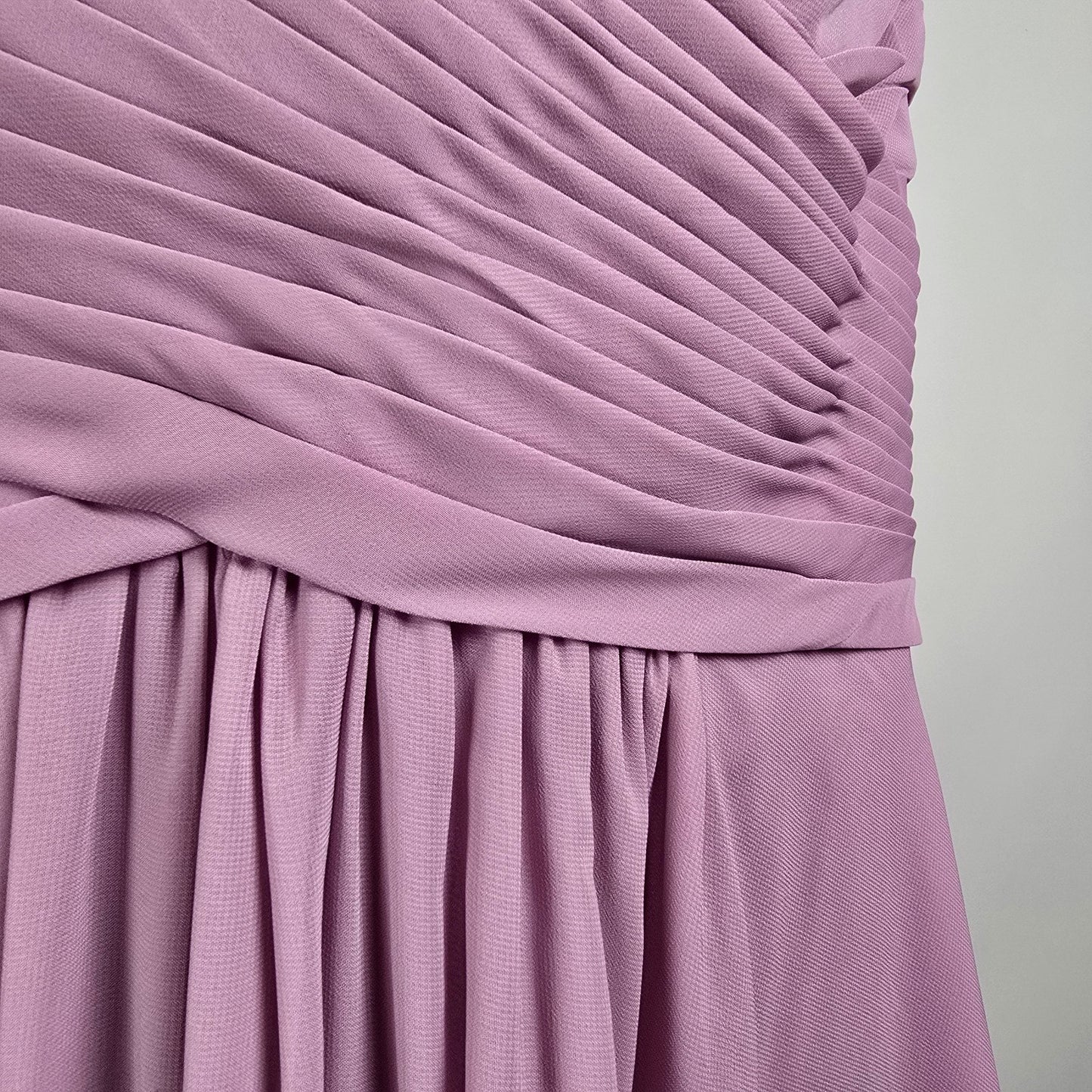 JJ’s House Mauve Purple Chiffon Bridesmaid Formal Maxi Dress L/XL