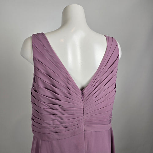 JJ’s House Mauve Purple Chiffon Bridesmaid Formal Maxi Dress L/XL