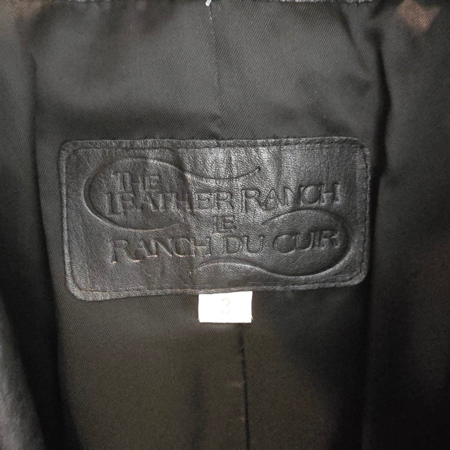 The Leather Ranch Vintage Black Leather Trench Coat Size M