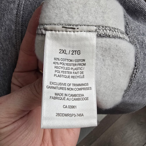 WindRiver Heritage 2XL Grey Bear Graphic Pullover Hoodie