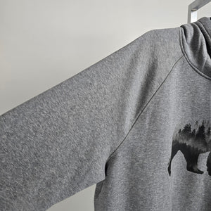 WindRiver Heritage 2XL Grey Bear Graphic Pullover Hoodie