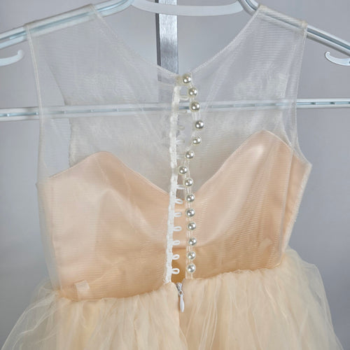 Miama Ivory Lace & Tulle Flower Girls Dress Size 5 Special Occasion