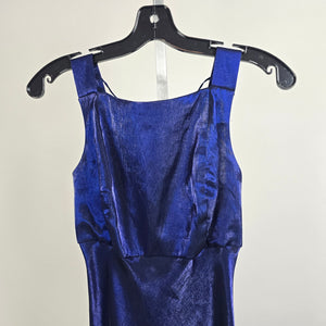 Nu-Mode Vintage 90s Blue Slinky Formal Event Dress Size S