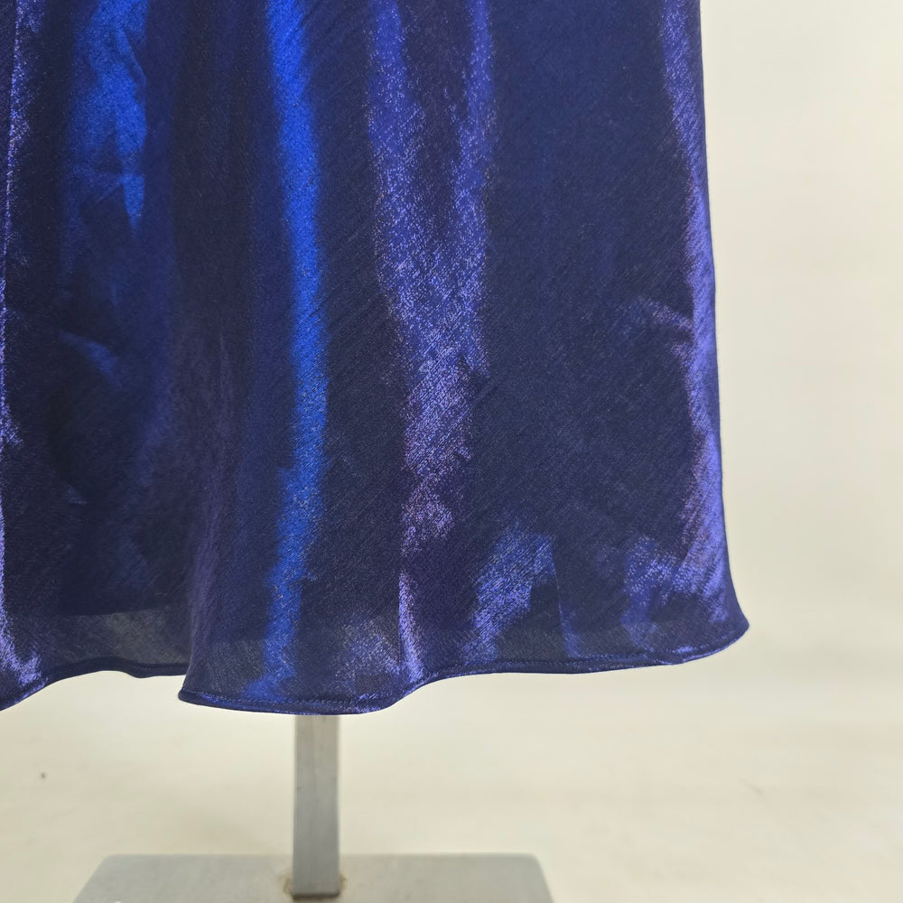 Nu-Mode Vintage 90s Blue Slinky Formal Event Dress Size S