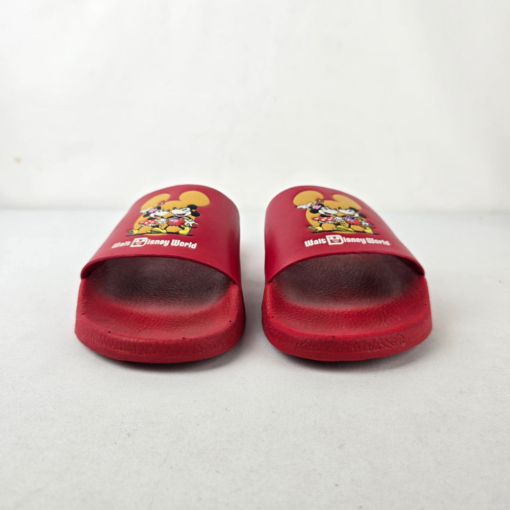 Coach x Disney Walt Disney World Red Slide Sandals Mickey Minnie Size 9