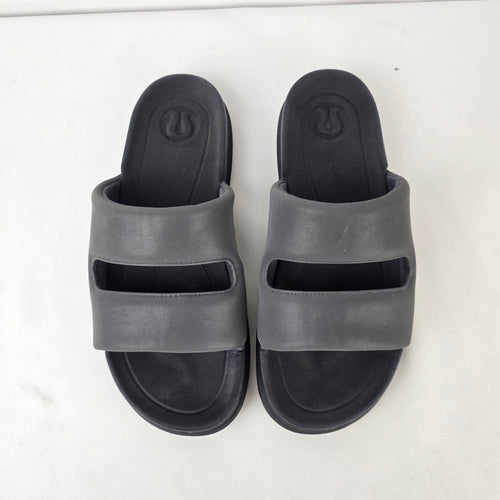 Lululemon Restfeel Sandal Graphite Grey Slides Women’s Size 9