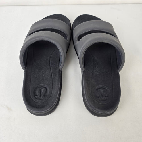 Lululemon Restfeel Sandal Graphite Grey Slides Women’s Size 9