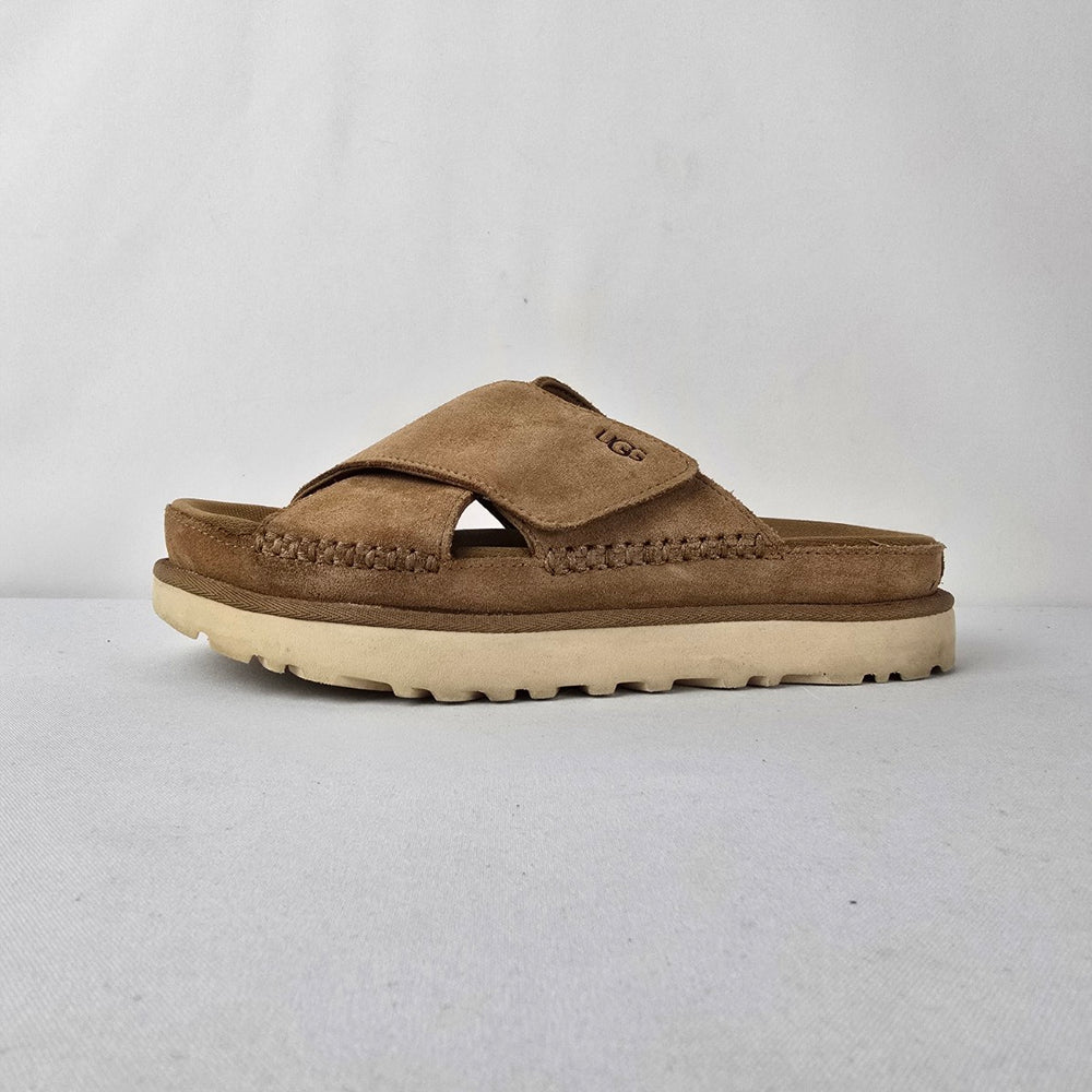 UGG Women’s Suede Slide Sandals Chestnut Brown Size 8