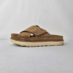 UGG Women’s Suede Slide Sandals Chestnut Brown Size 8