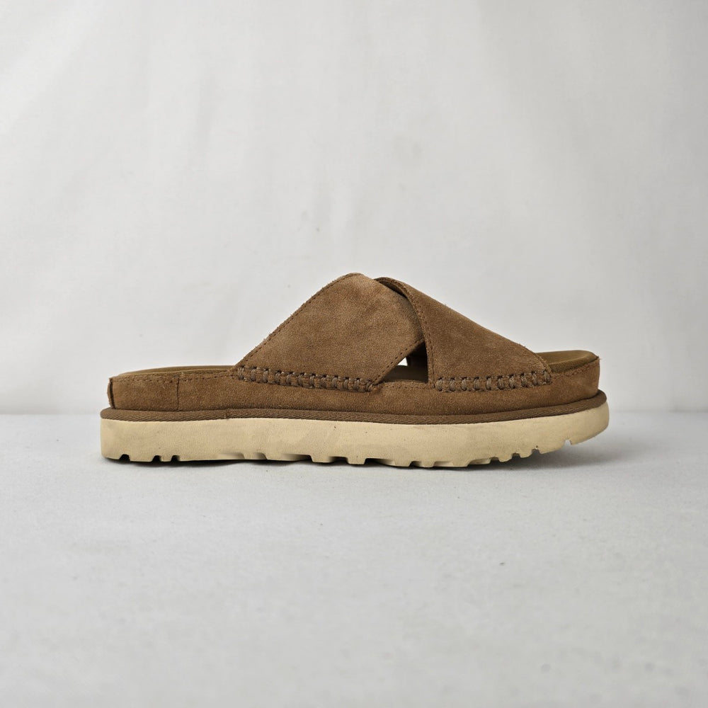 UGG Women’s Suede Slide Sandals Chestnut Brown Size 8