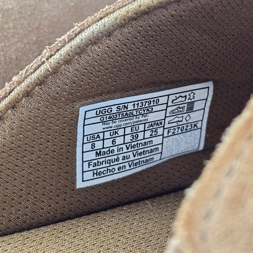 UGG Women’s Suede Slide Sandals Chestnut Brown Size 8