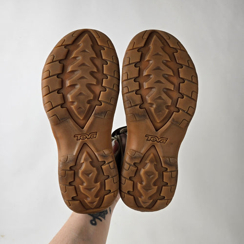 Teva Women’s Beige Sport Sandals Strappy Outdoor Hiking Size 7.5