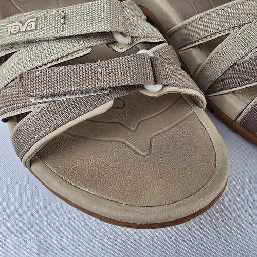 Teva Women’s Beige Sport Sandals Strappy Outdoor Hiking Size 7.5