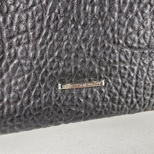 Rebecca Minkoff Black Pebbled Leather Backpack