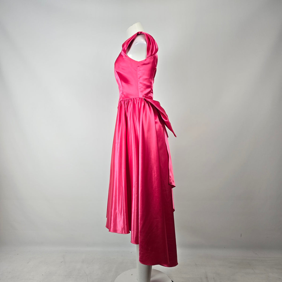 Pink 80s Bridesmaid Dress Pink Vintage Wedding Dress With Fitted Bodice Pink Bride, Wedding Dresses 80s