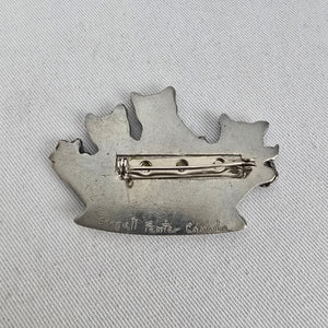 Vintage Seagull Pewter Canada Baset Cat Flower Brooch Pin