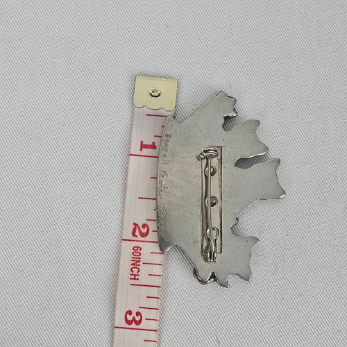 Vintage Seagull Pewter Canada Baset Cat Flower Brooch Pin