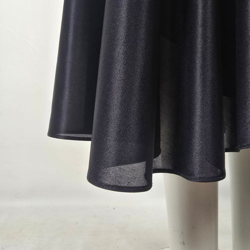 Vintage Lori Ann Black Ivory Draped Cocktail Dress Size 11/12