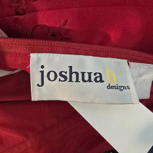Joshua B Designs Red Strapless Satin Formal Gown Size 10