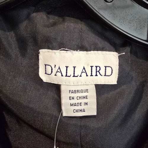 Vintage D’Allaird Navy Wool Blend Dress Coat Size M/L