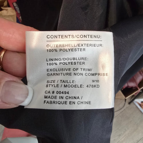 Vintage D’Allaird Navy Wool Blend Dress Coat Size M/L